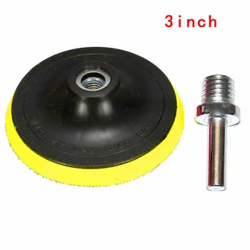 

3/5/6/7 Backing Polishing Buffing Pad Hook&Loop Backer Plate Select Size&Set