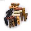 10pcs Olives Buttons 2 Hole Wood Toggle Sewing Craft DIY Accessory Compatible With Clothing Coat Jacket Blazer Bag 2