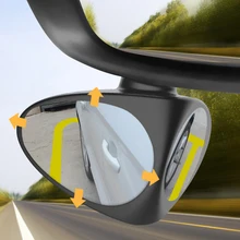360 вращение, регулируемое зеркало заднего вида, Автомобильное Зеркало для слепого пятна, двойное использование, широкоугольное зеркало, вид переднего колеса, Автомобильное Зеркало, выпуклое