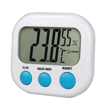 

Electronic Portable ABS Mini LCD Display Battery Powered Hanging Digital Home Office Celsius Hygrothermograph