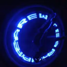 

High Quality Bicycle Bikes Wheel Tyre Spoke Valve Cap Letter 7LEDs Lights Lamp