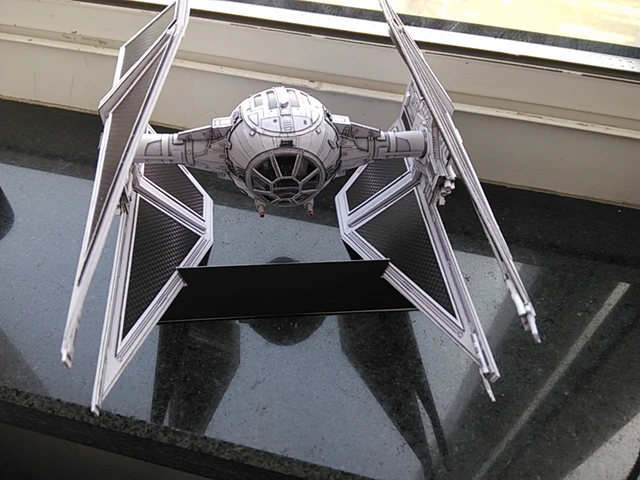 TIE interceptor DIY Handcraft PAPER MODEL KIT Handmade Toy Puzzles 4