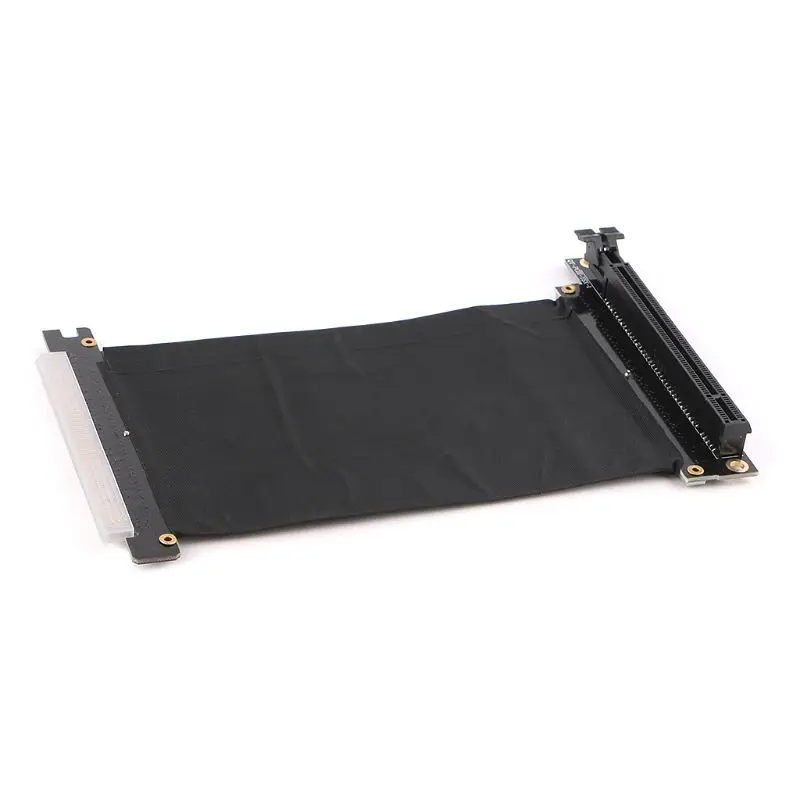 Черный PCI Express3.0 16x гибкий кабель Расширение карты адаптер-угловой высокоскоростной Riser видеокарты соединительный кабель L Тип - Цвет: Черный
