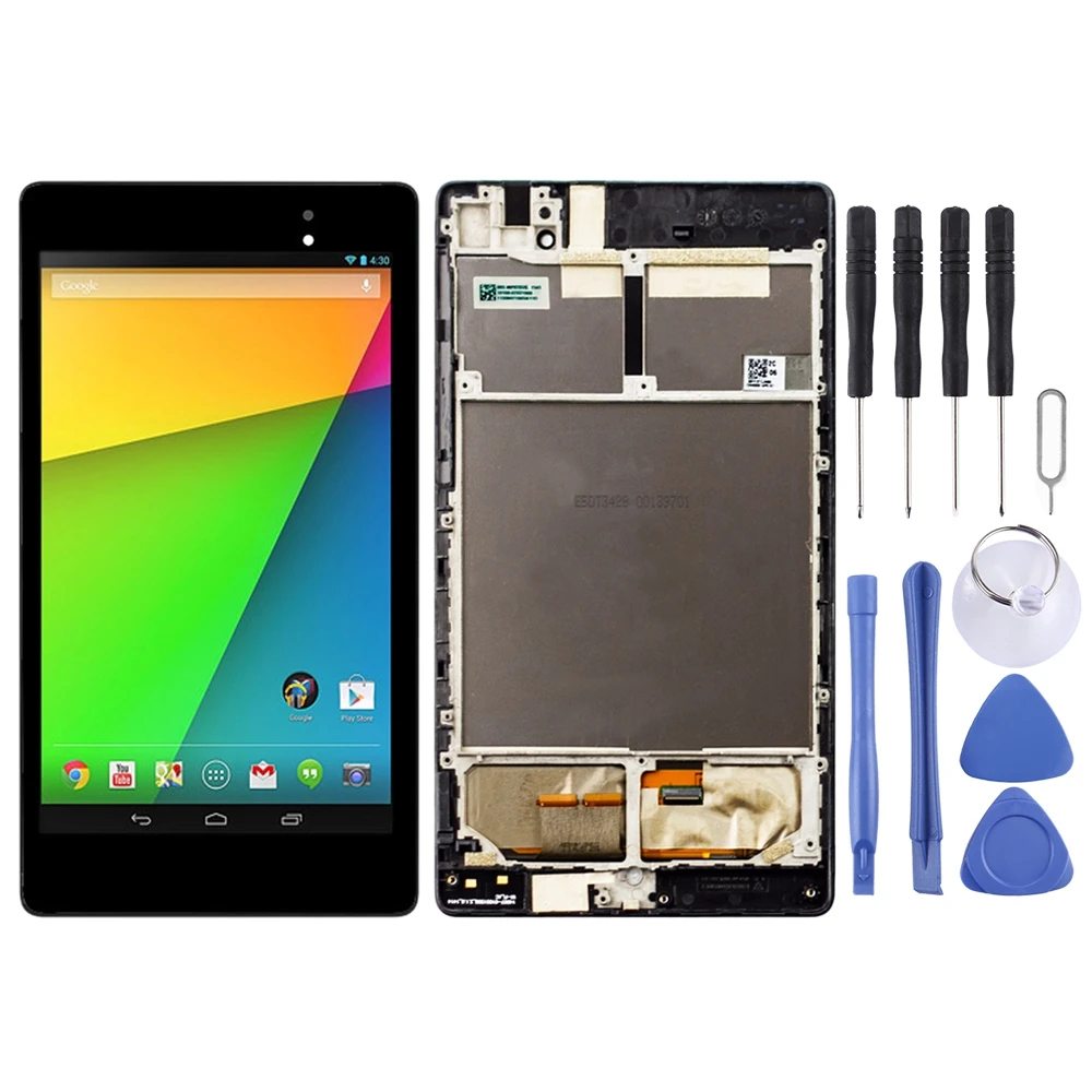 ЖК-экран и дигитайзер Полная сборка с рамкой для Asus Google Nexus 7 2nd 2013 ME571KL (3g версия) |