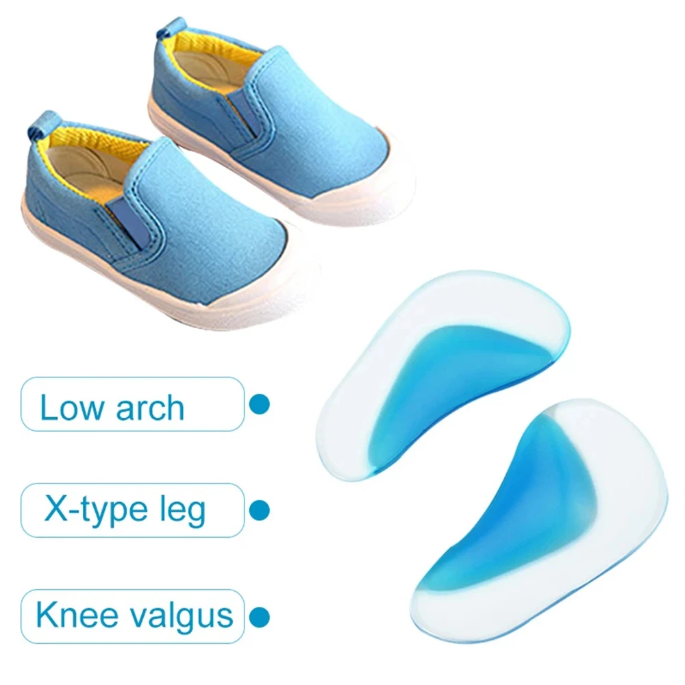 Kids Orthopedic Insoles for Children Shoes Inserts Baby Flat Foot Arch Support Silicone Gel Insoles Plantar Fasciitis Orthotics