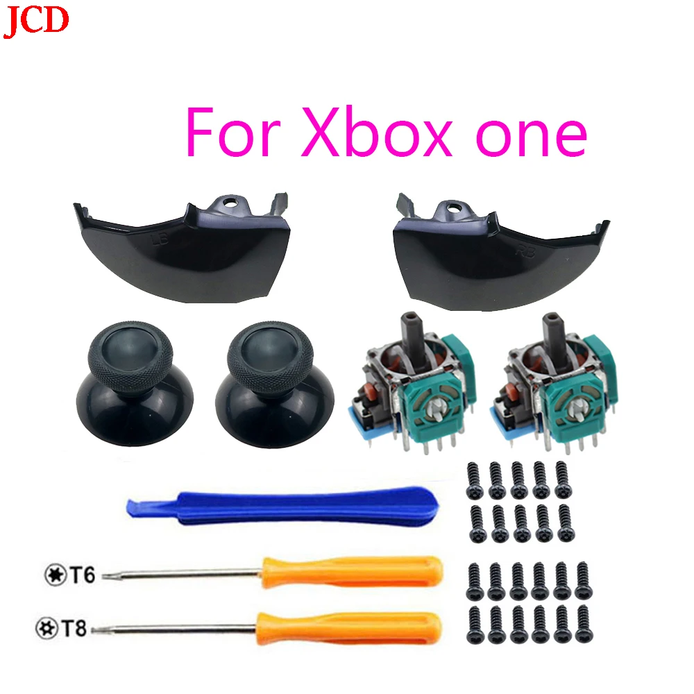 

JCD Replacement LB RB Bumper Button Trigger Parts For Microsoft For Xbox One Controller For XboxOne Controller With Screws Tools