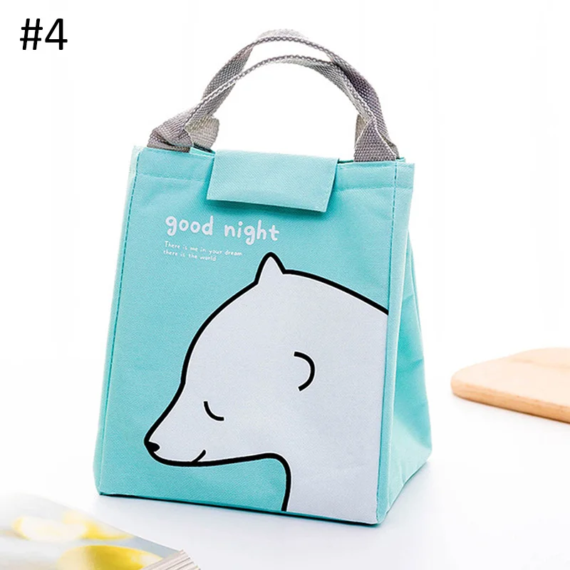 Портативный детский термоизоляционный для продуктов сумка мультяшная сумка для переноски для кормления водонепроницаемая сумка для бутылки термо детские сумки для еды и пикника - Цвет: 4