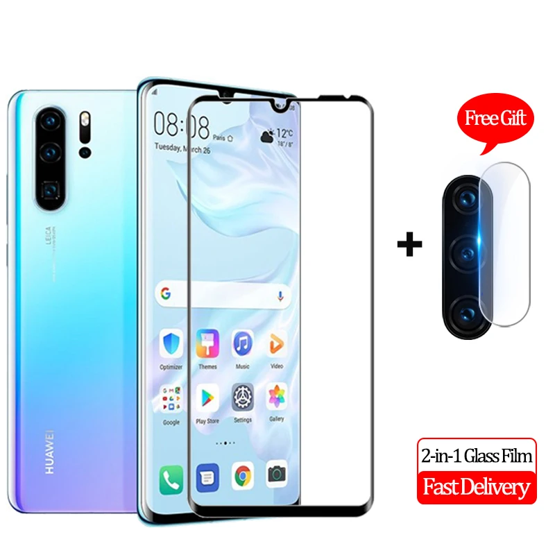 Пленка на объектив камеры 2 в 1 для Huawei P30 Pro Защитное стекло экрана Lite закаленное P