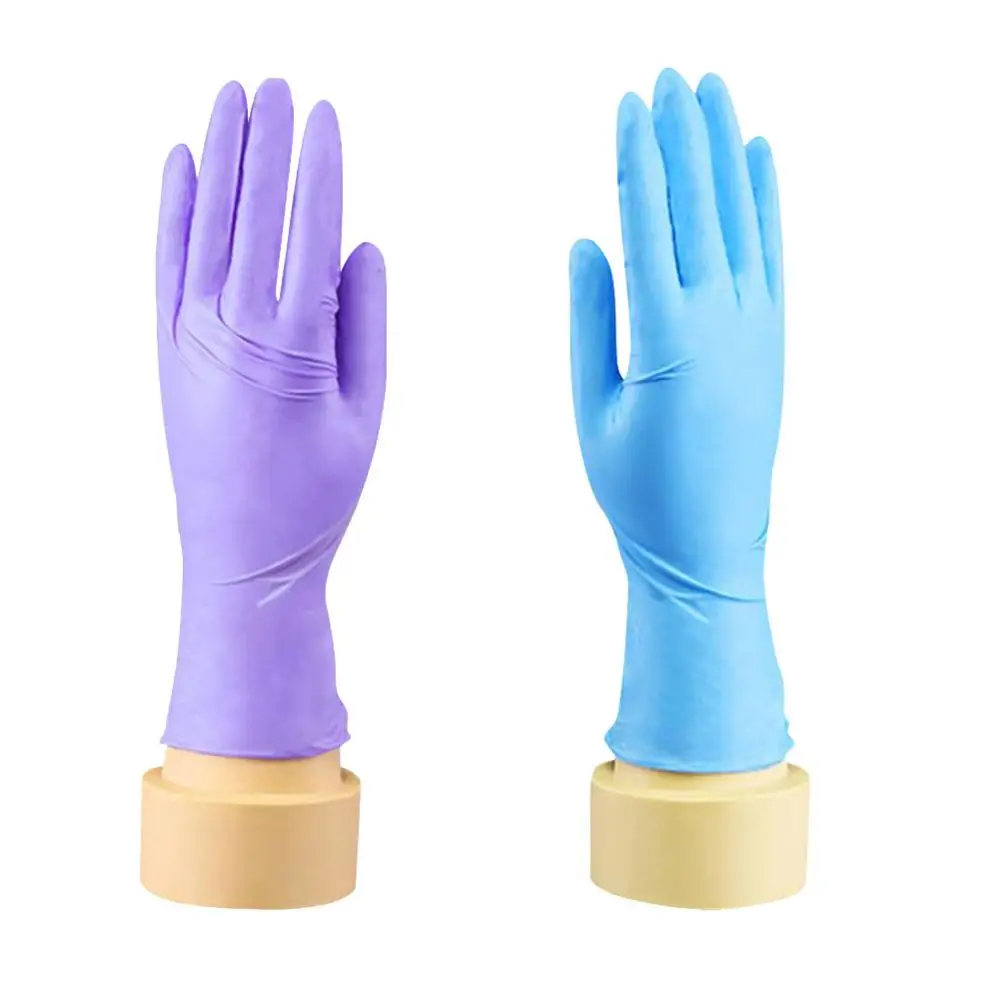 

100pcs/Box Laboratory Supplies Disposable Gloves Latex Nitrile Gloves Lab Consumables Hospital Single-use Protective Gloves