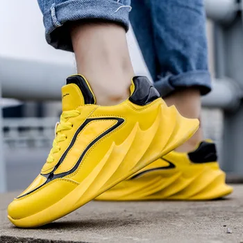 

2019 new fashion wild sports shoes explosion models four seasons men's shoes breathable running student shoes