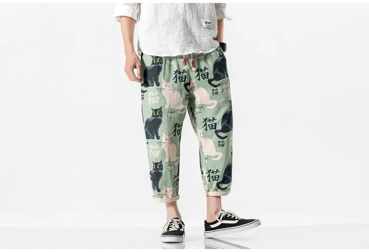 harem joggers 2021 Streetwear Men Harem Pants Printed Casual Pants Mens Chinese Style Summer Oversize Jogging Pants Woman Fashion 5XL harem pants men