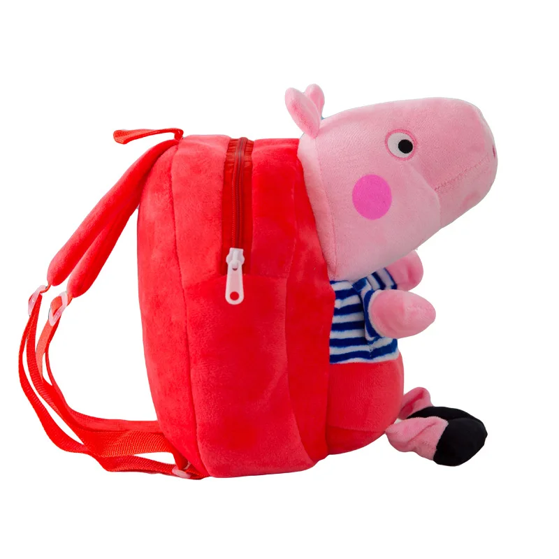 Горячая peppa pig 28 см детские сумки мультфильм Джордж Пеппа плюшевый рюкзак для свинки дети мальчик девочка День рождения Рождество игрушка подарок