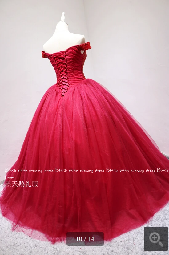 vestido de festa, бургундское бальное платье, сильно Расшитое Бисером, Формальные платья для выпускного вечера, пышные платья принцессы с v-образным вырезом