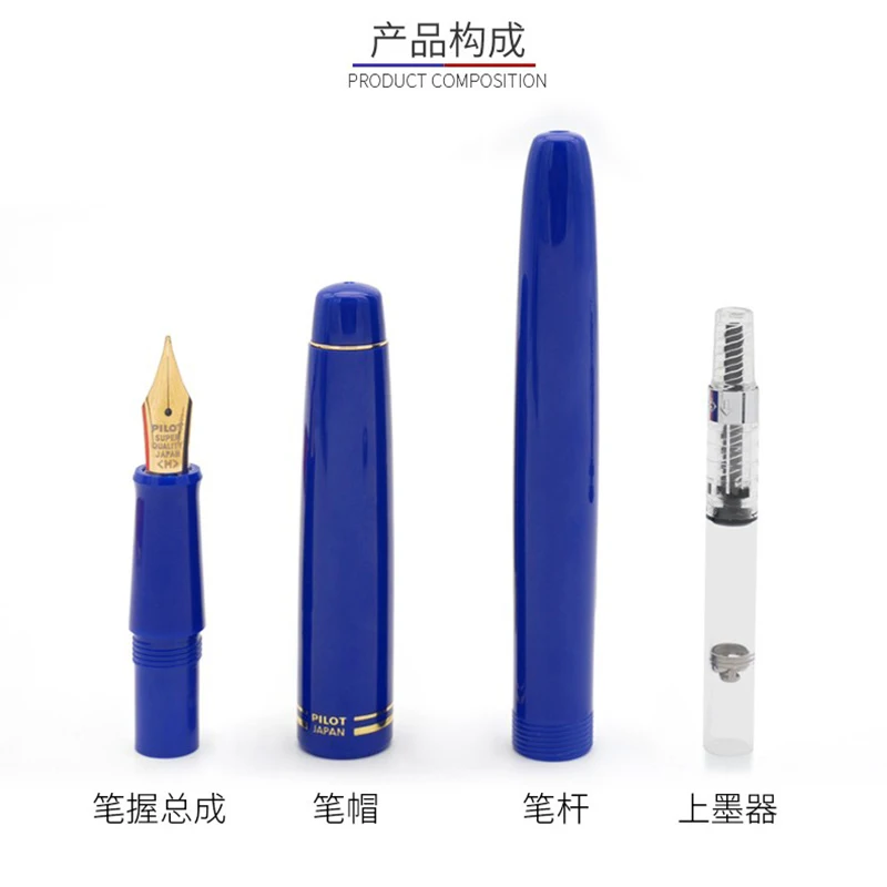 Enhanced Fountain Pen for Calligraphy and Office Use with Ink Converter