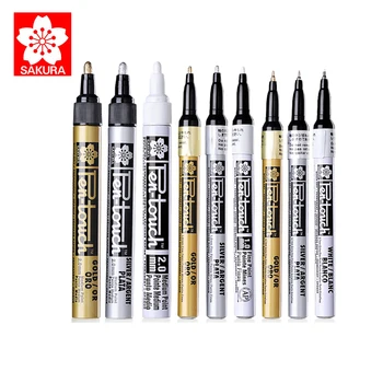 

Highlight Marker Paint Universal Writing Marks Gold Silver White 0.7/1.0/2.0mm Designed for DIY Picture Art Supplies