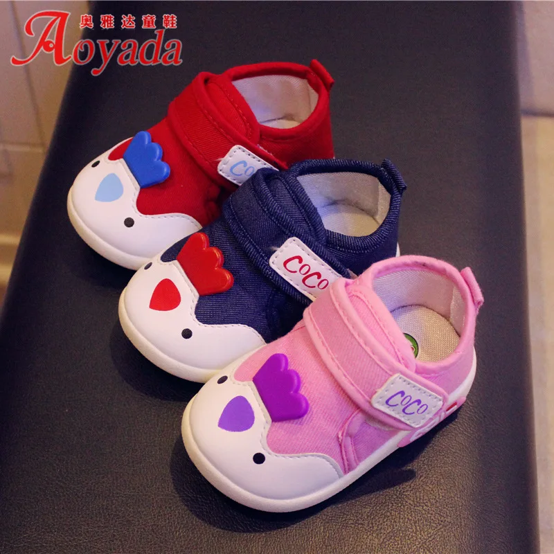 

Autumn New Style Men And Women CHILDREN'S Casual Shoes Soft Bottom Small CHILDREN'S Baby Velcro Lighting Cartoon Shoes 16-21