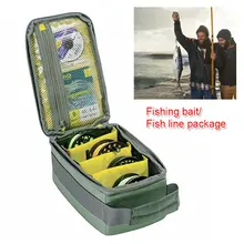 Рыболовная Сумка для снаряжения Удобная водонепроницаемая ткань Оксфорд армейская Зеленая Сумка для кемпинга уличная Рыбная линия упаковочная сумка протектор рукава