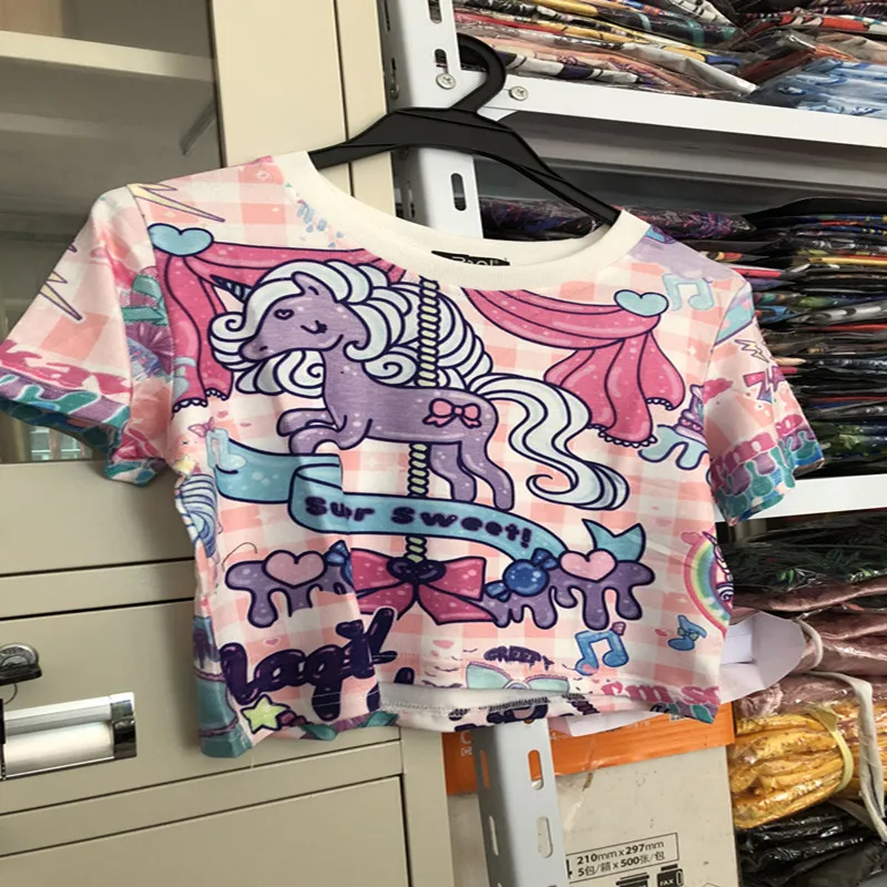 Harajuku 2019 новые женские футболки летняя модная футболка с круглым вырезом Женская