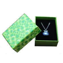 Четырехлистный клевер шкатулка для ювелирных изделий для ожерелья 50 шт./партия 8,5*6,5*3,5 см Pedant ювелирные изделия Подарочная коробка ювелирные изделия Органайзер коробка