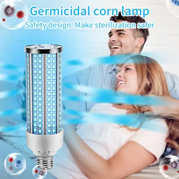 

Uv Light Sterilizer Uvc Germicidal Lamp 230led E27 60w Led Disinfection Light With Remote Control Killing Mite Bacterial