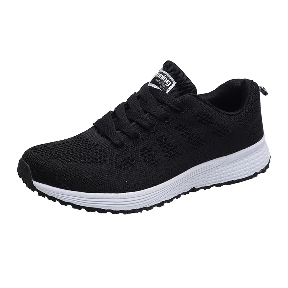

SAGACE Women Fashion Mesh Round Cross Straps Flat Sneakers Running Shoes Casual Shoes