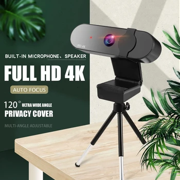 

HD 4k Web Cam 2k 1080P Webcam PC Computer Camera Auto Focus USB Web Camera Laptop Camera With Built-in Microphone For Video Live