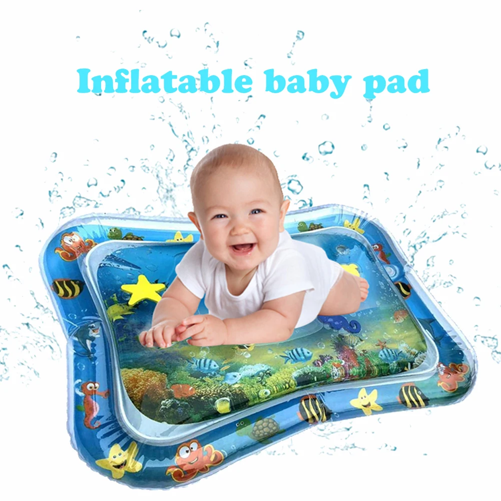Детский водный игровой коврик из ПВХ надувной для живота детей ясельного