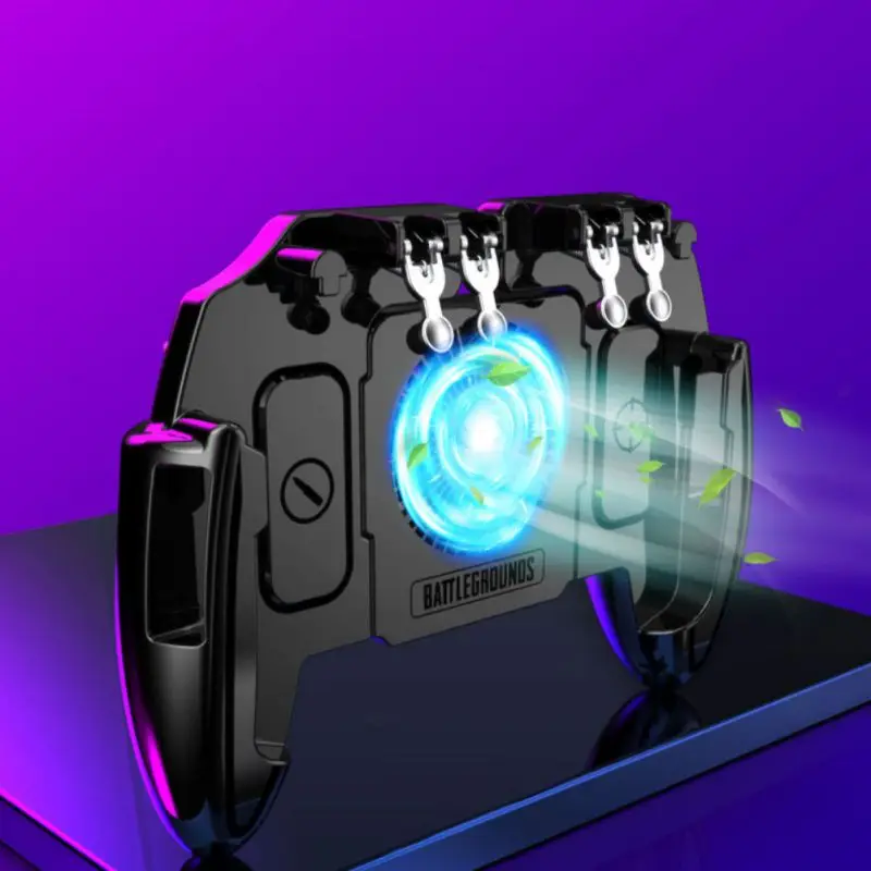  Six-Finger Mobile Gamepad PUBG Game Controller Trigger Holder For IOS Android Mobile Phone