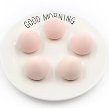Новинка 3 шт. форма персика макияж губчатый смеситель с футляром для хранения красота макияж основа смешивание яйцо макияж порошок Губка затяжки