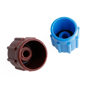 

2pcs Car AC A/C Valve Cap Refrigerant Valve High/Low Voltage R134a Dust Covers