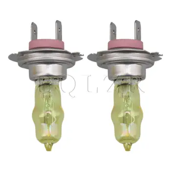 

BQLZR 3.4x3.4x5.74cm 12v 100w Gold Light Xenon Headlight H7 Set of 2