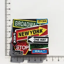  United States Travel Fridge Magnet Set The Statue of Liberty Broadway Landmark of New York Souvenir Magnet Refrigerator Decor 