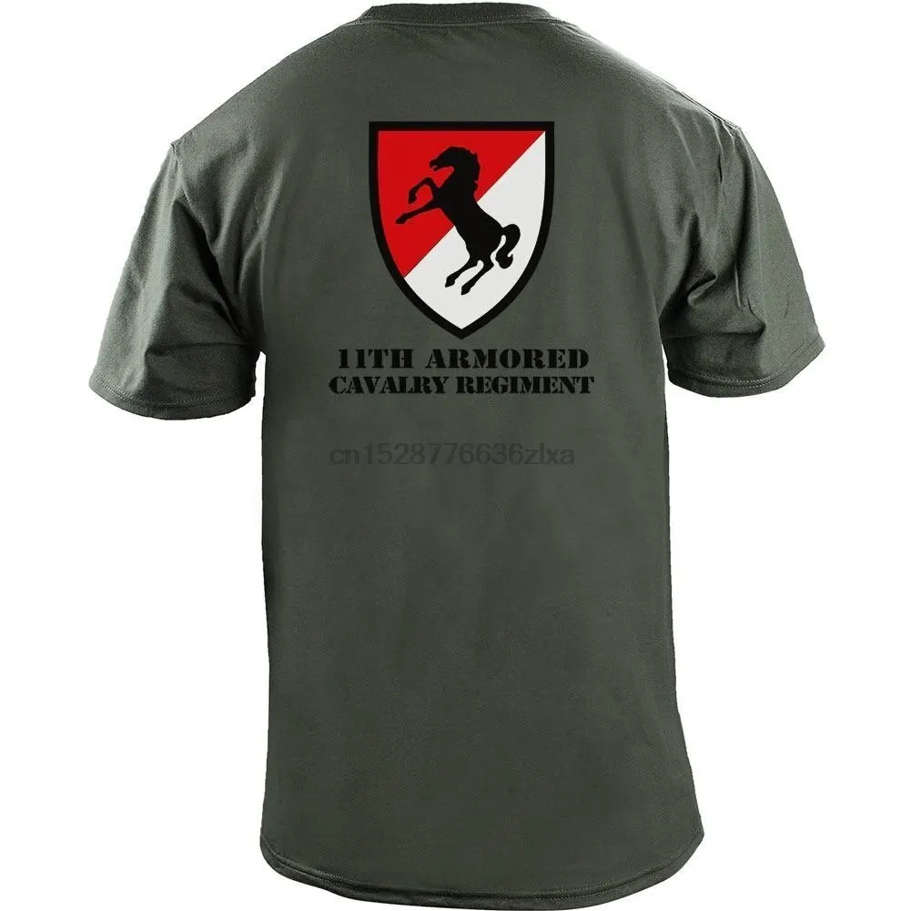 Полноцветная футболка USAMM Army 11th Armored кавалерийский полк Ветеран | Мужская одежда