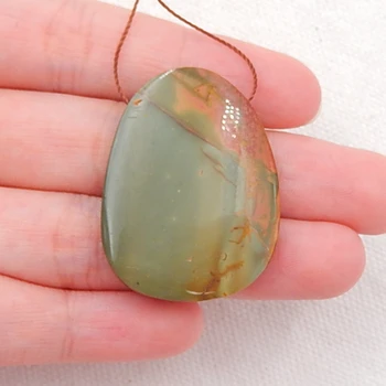 

New Design!! Sale Natural Multi color picasso jasper Gemstone Cabochon ,Popular jewelry 35x26x5mm,9.6g
