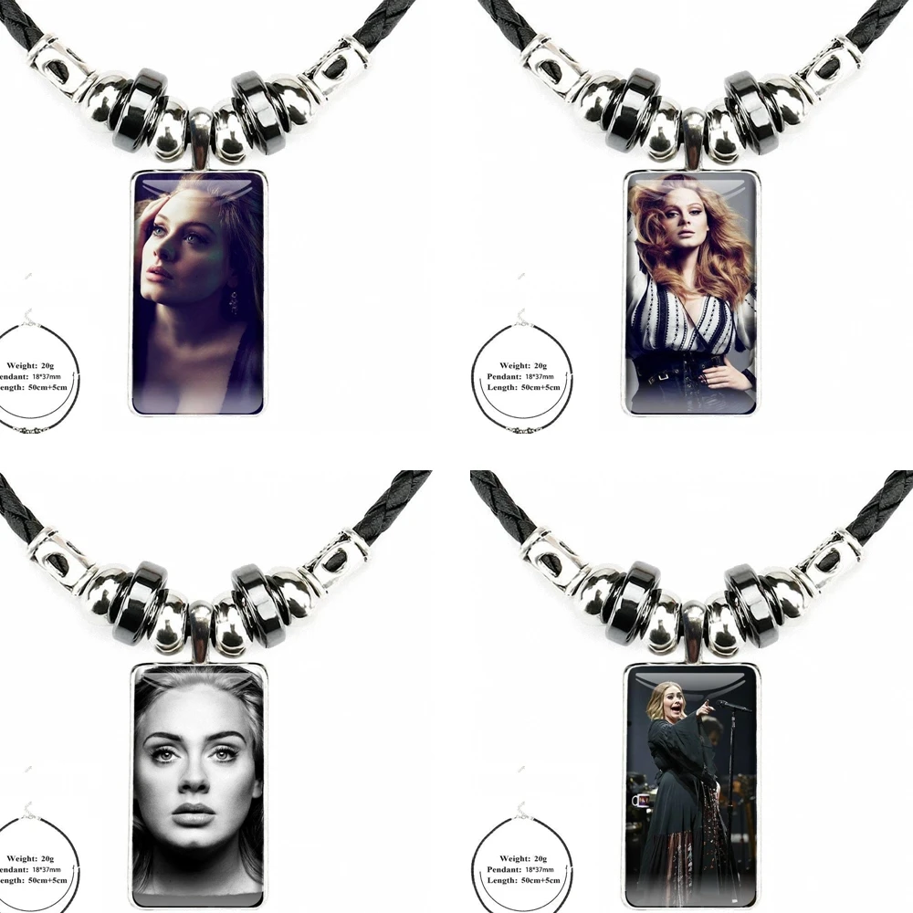 Красочная стеклянная подвеска Adele Hello для девушек ожерелье ручной работы в виде