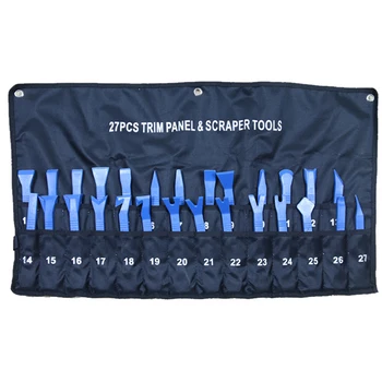 

Trim Car Body Auto Door Panel Dashboard Removal Pry Pullers Garage Tool Set (27 pc kit)