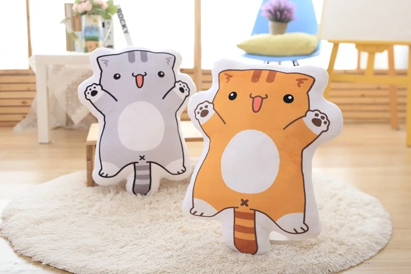 Neko Atsume второй элемент Двусторонняя Подушка с принтом милый Кот плюшевые игрушки Аниме подушка