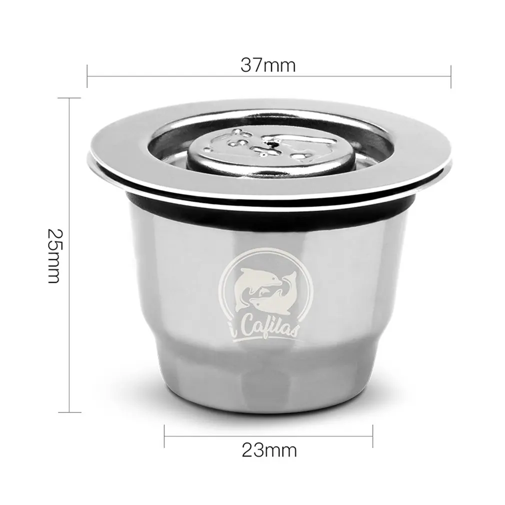 Капсула Nespresso reutilable Inox 2 в 1 использование многоразовая капсула Crema Espresso