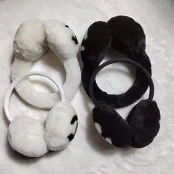 2021 Winter Wool And Rabbit Fur Fashion Outdoor Warm Earmuffs Men And Women New Ear Warmers Wholesale