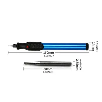 

Electric Engraving Pen DIY Craft Scripture with Wrench Grinding Head for Metal 57BB