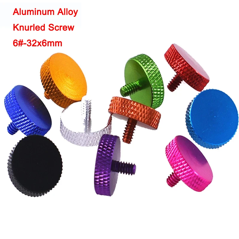 Винт ручной затяжки из алюминиевого сплава перегородка PCI многоцветные рифленые