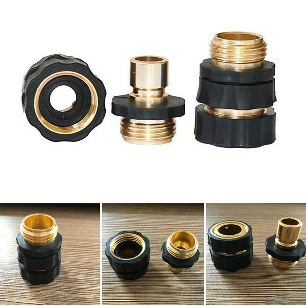 4pcs Internal External Garden Hose Quick Connect Set Pressure Washer Tap Adapter Connector Kit Brass Garden Hose Fittings Sets z