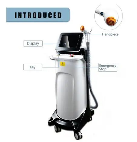 808nm безболезненный диодный лазер высокого качества с большим размером пятна и охлаждением для перманентных волос удаления