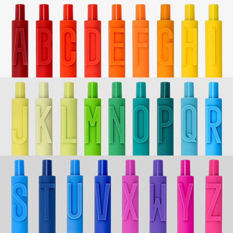 

1PCS Smodapen 36 Colorful Letter Ball Pen0.5mm Black Core Creative Candy English Digital Pen