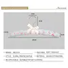 Flower Printed Cotton Fabric Sponge Hanger Elegant Sponge Padded Clothes Hanger Clothes Suit Dress Hangers Random Printed 1PC 5