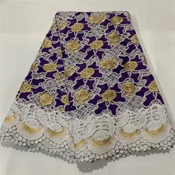 

African Lace Fabric 2020 Embroidered Nigerian Laces Fabric Bridal High Quality French Tulle Lace Fabric For Women Dress JAUN