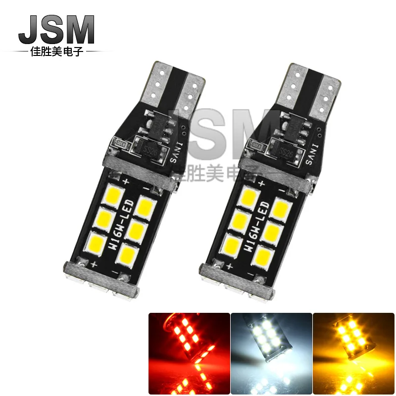 

Decoding Automobile LED Bulb CANBUS W16w T15 2835 15smd Led Turn Signal Reversing Lamp Car Accessories Car Led Light