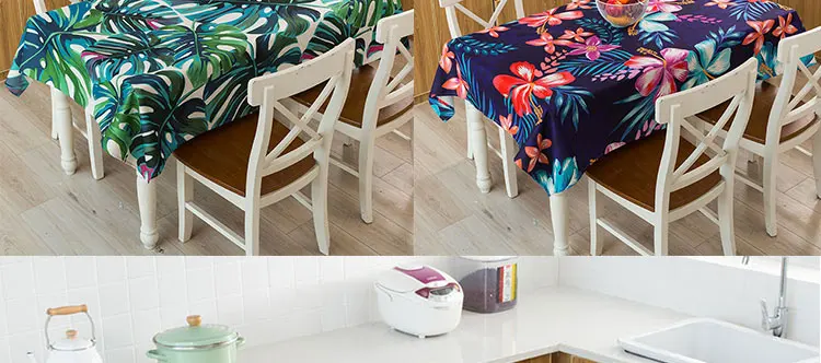 Скатерть тропический банановый лист Водонепроницаемая скатерть toalha de mesa nappe decoracao para casa manteles скатерть