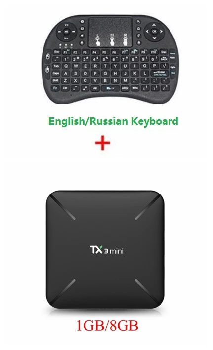 5 шт. Android 8,1 Smart tv BOX TX3 мини 1 ГБ 8 ГБ 2 Гб 16 Гб Amlogic S905W Четырехъядерный 4K UHD HDMI 2,0 2,4 ГГц WiFi медиаплеер - Цвет: 1GB 8GB I8 Keyboard