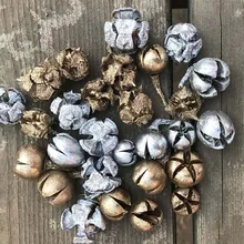 Натуральные Сушеные мини-фрукты в золотом и серебре эвкалипта, консервированные сухие фисташковые орехи для рождественских украшений, свадебные украшения